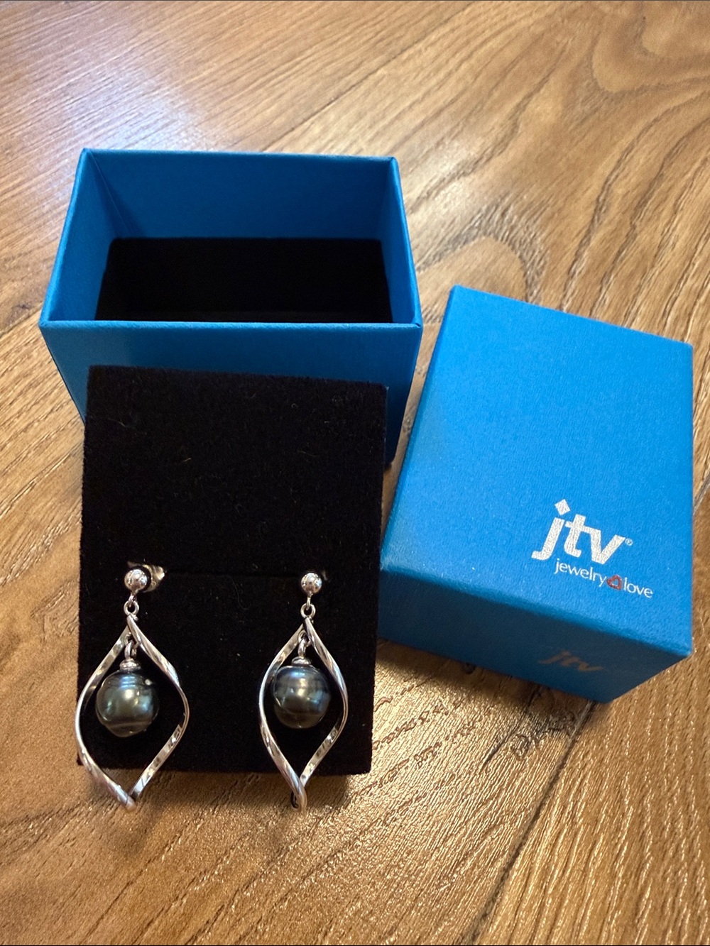 JTV Tahitian Pearl Earrings